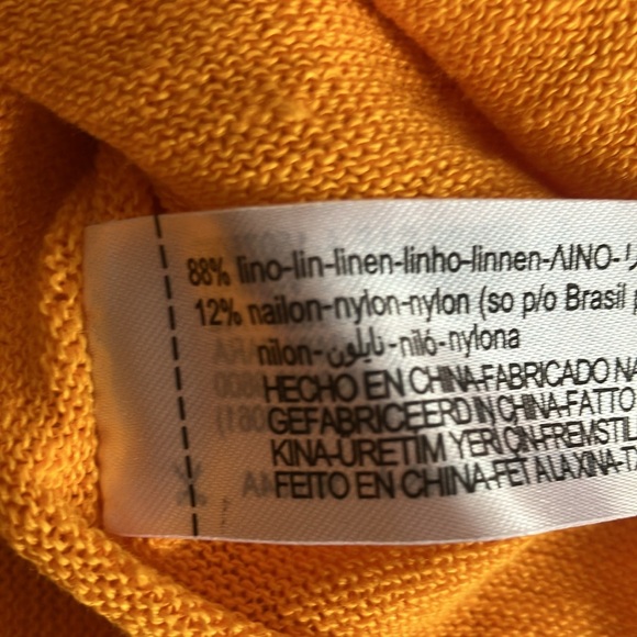 NEW Zara linen cover-up kaftan orange mango XS-S Extra-Small/Small - Picture 14 of 15